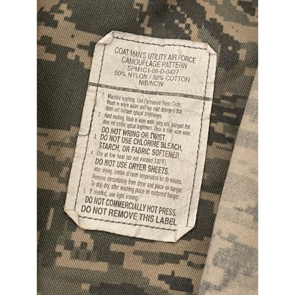 Authentic Men 42 REG Airman Battle Uniform Coat Air Force NSN 8415-01-536-4583 - Picture 8 of 9